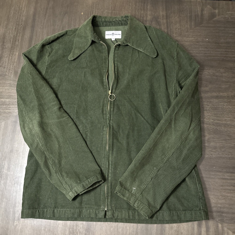 Madcap Elgland Corduroy Shacket Men's XL Rare Green - Picture 4 of 6